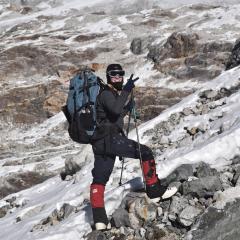Emerald Gaydon on the mountain